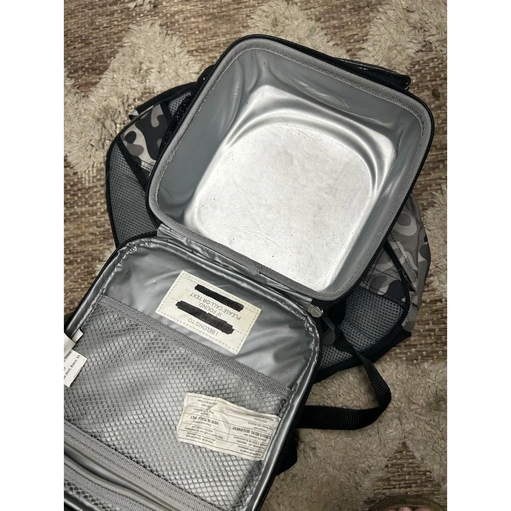 Pottery Barn Kids Size Small Camo Backpack And Matching Lunch‎ Box